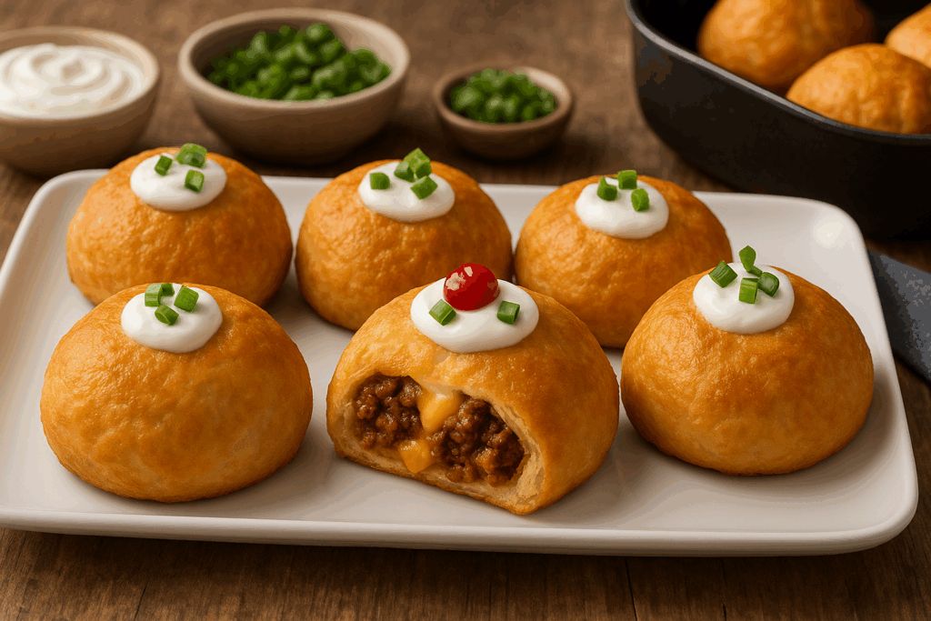 Air Fryer Taco Bombs