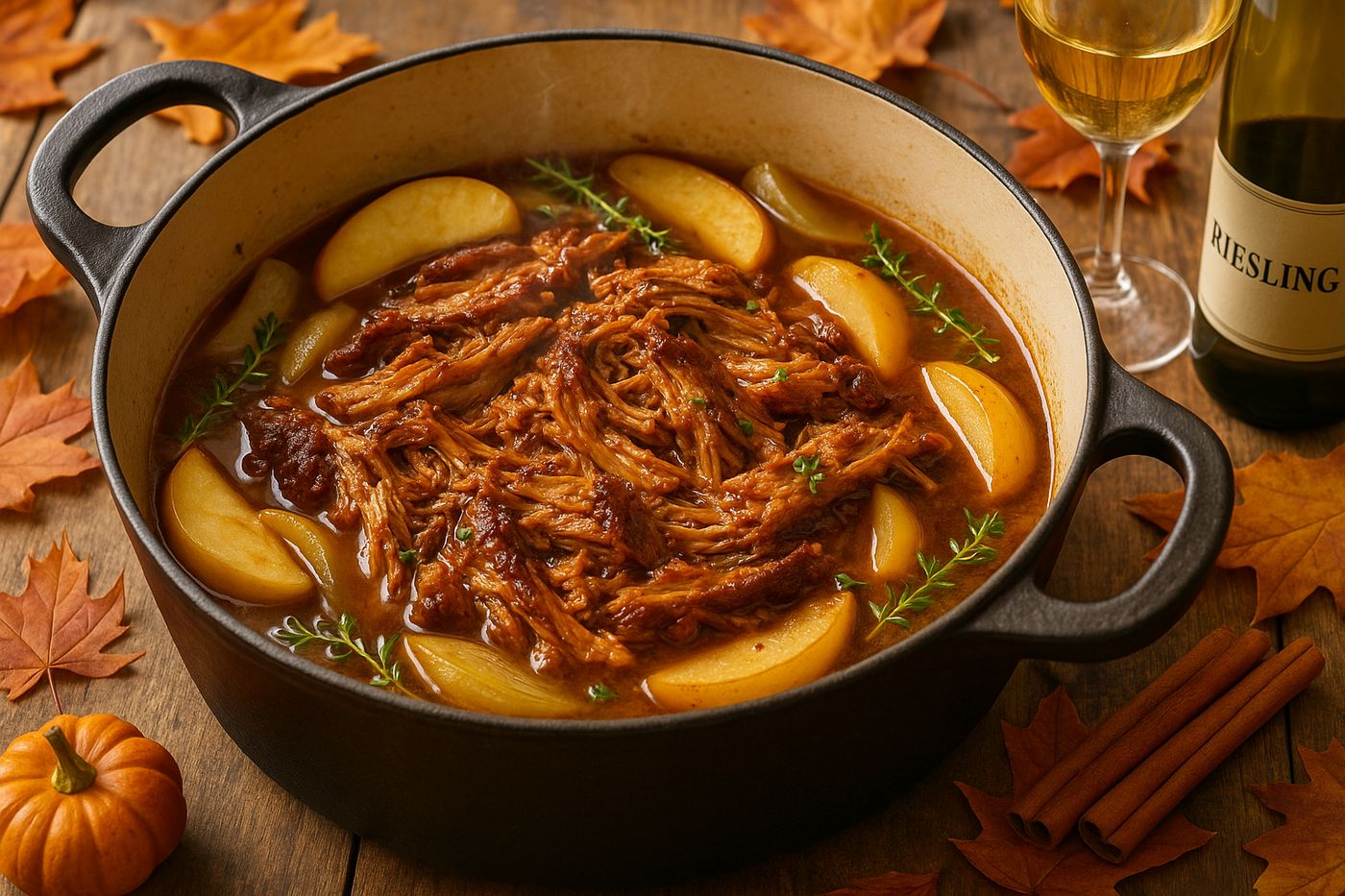 Apple Cider Braised Pork