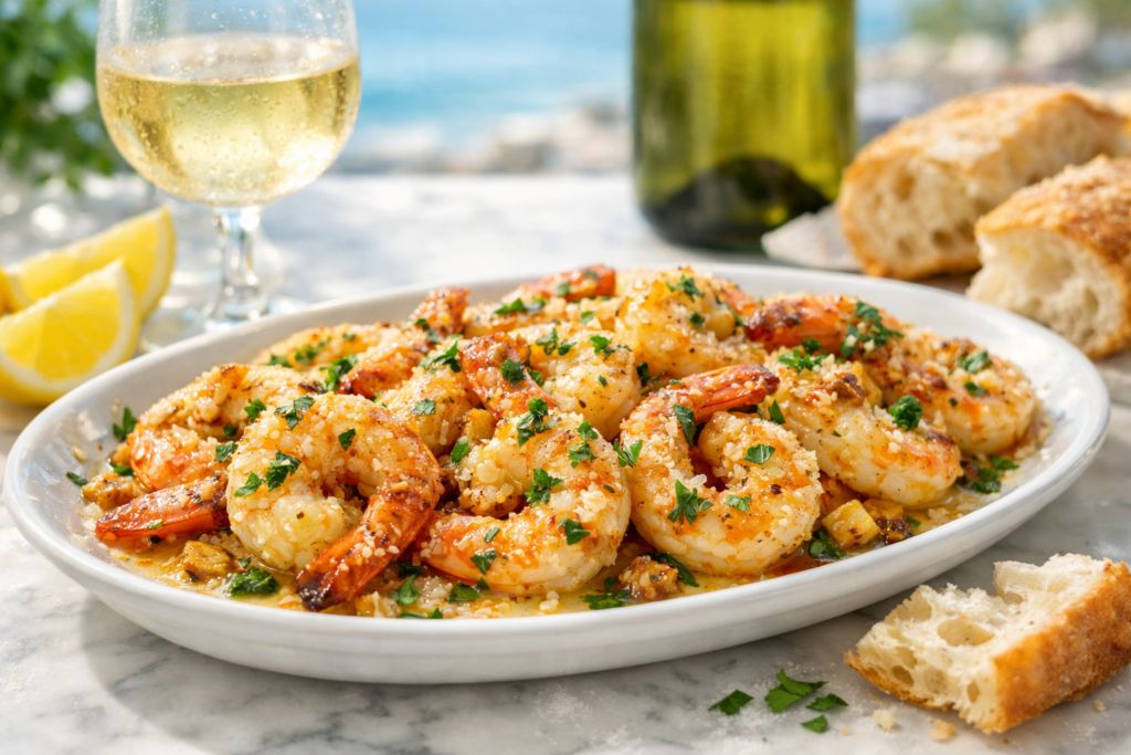 Garlic Parmesan Roasted Shrimp