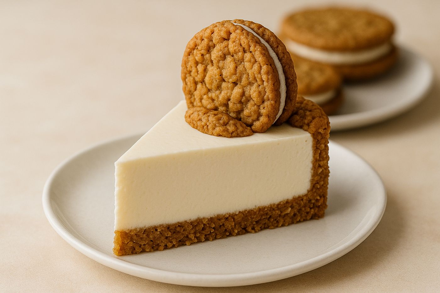 Oatmeal Cream Pie Cheesecake