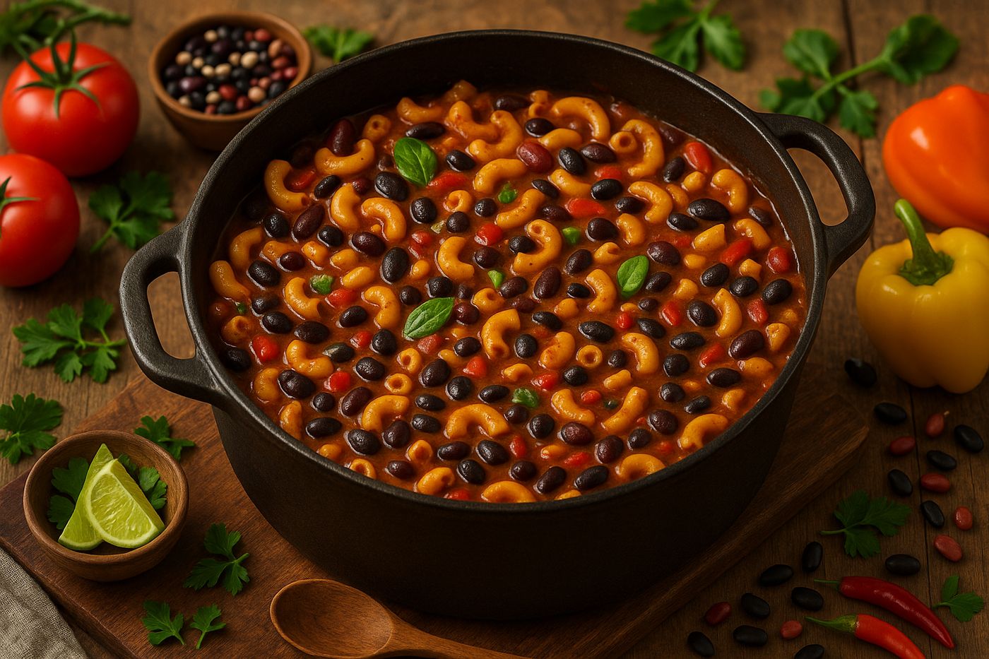 One Pot Vegan Chili Mac