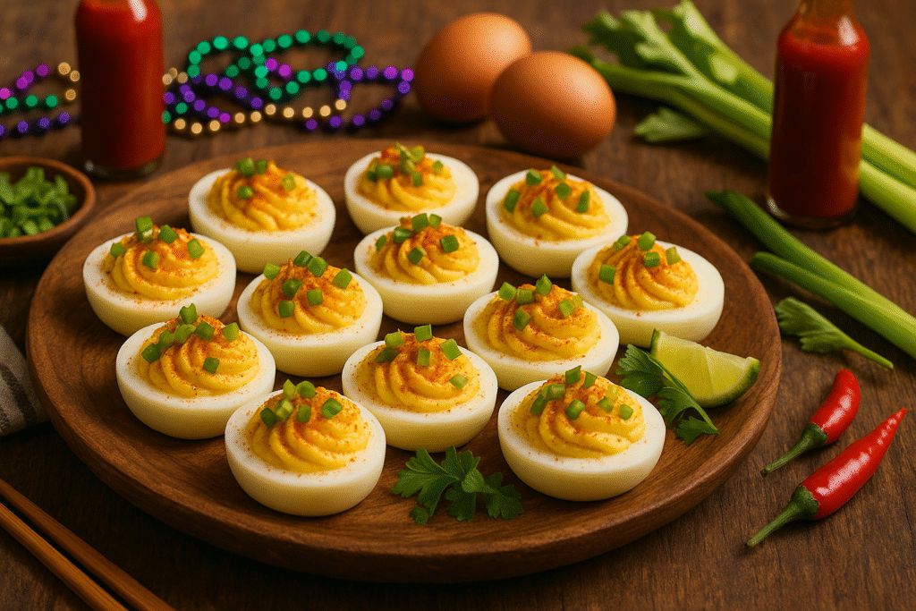 Spicy Bayou Deviled Eggs