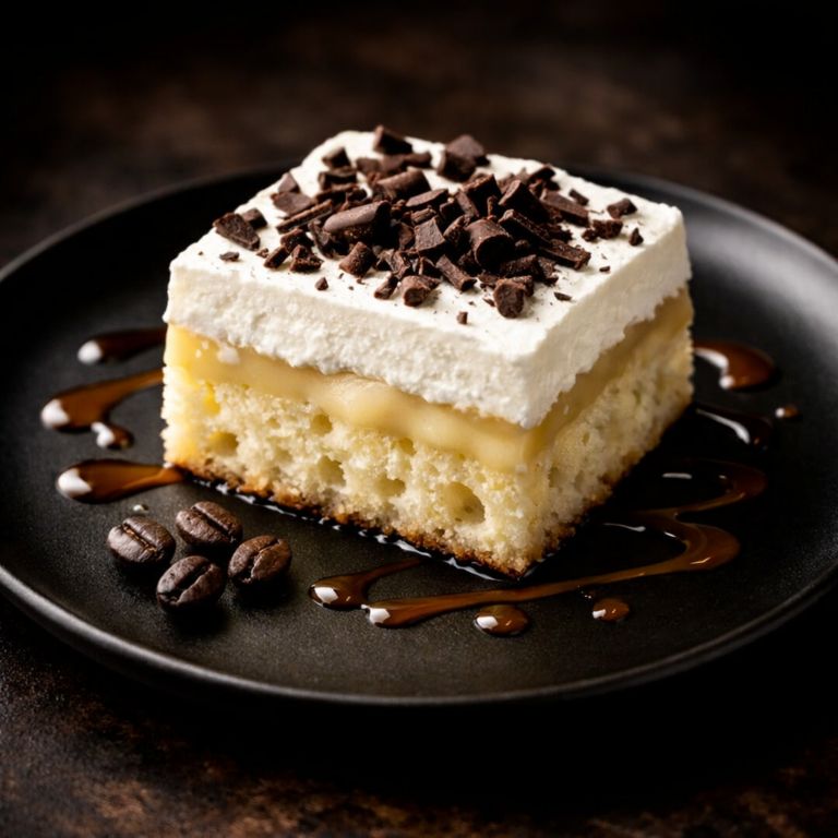 White Russian Poke Cake