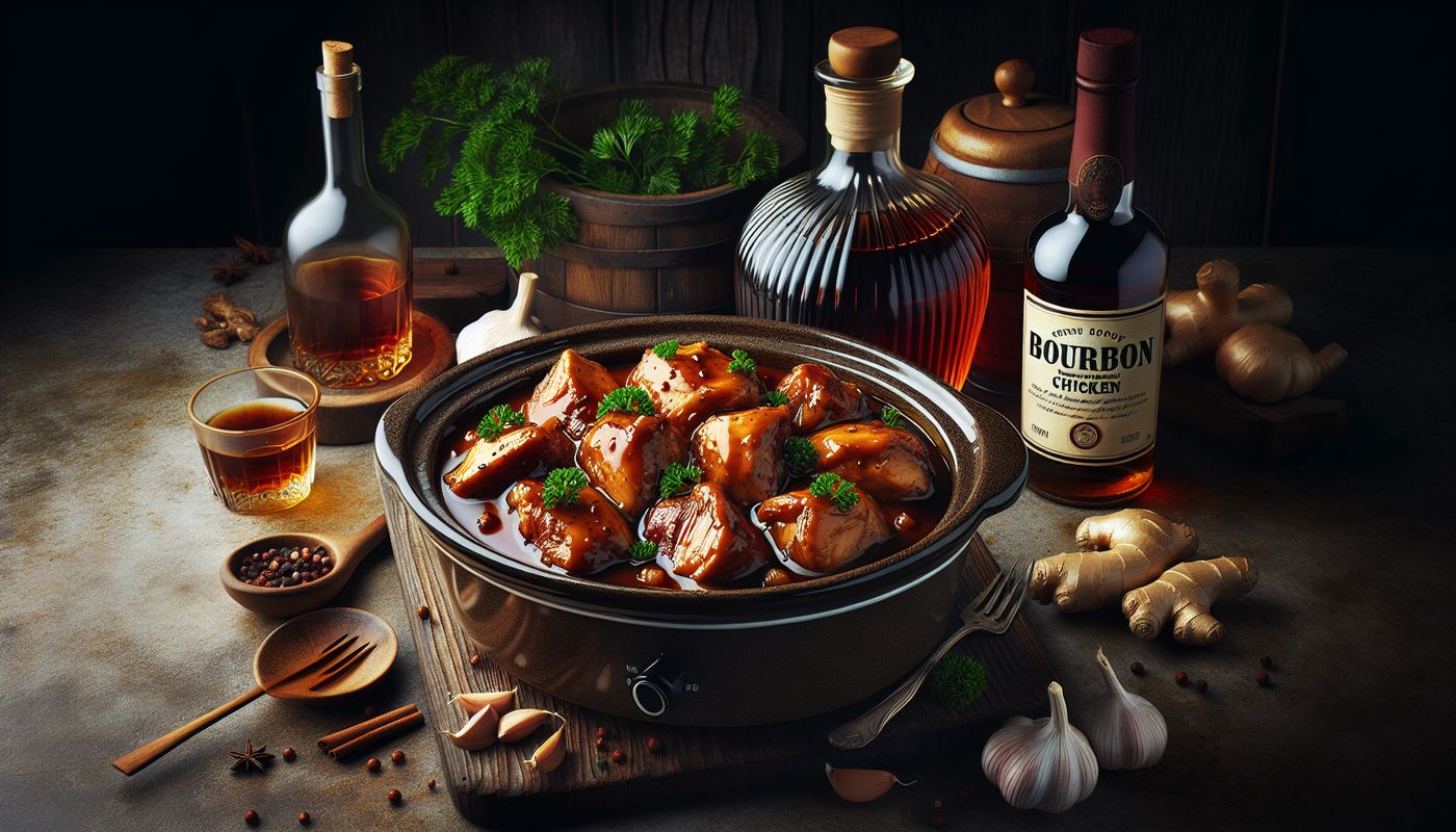 Crockpot Bourbon Chicken