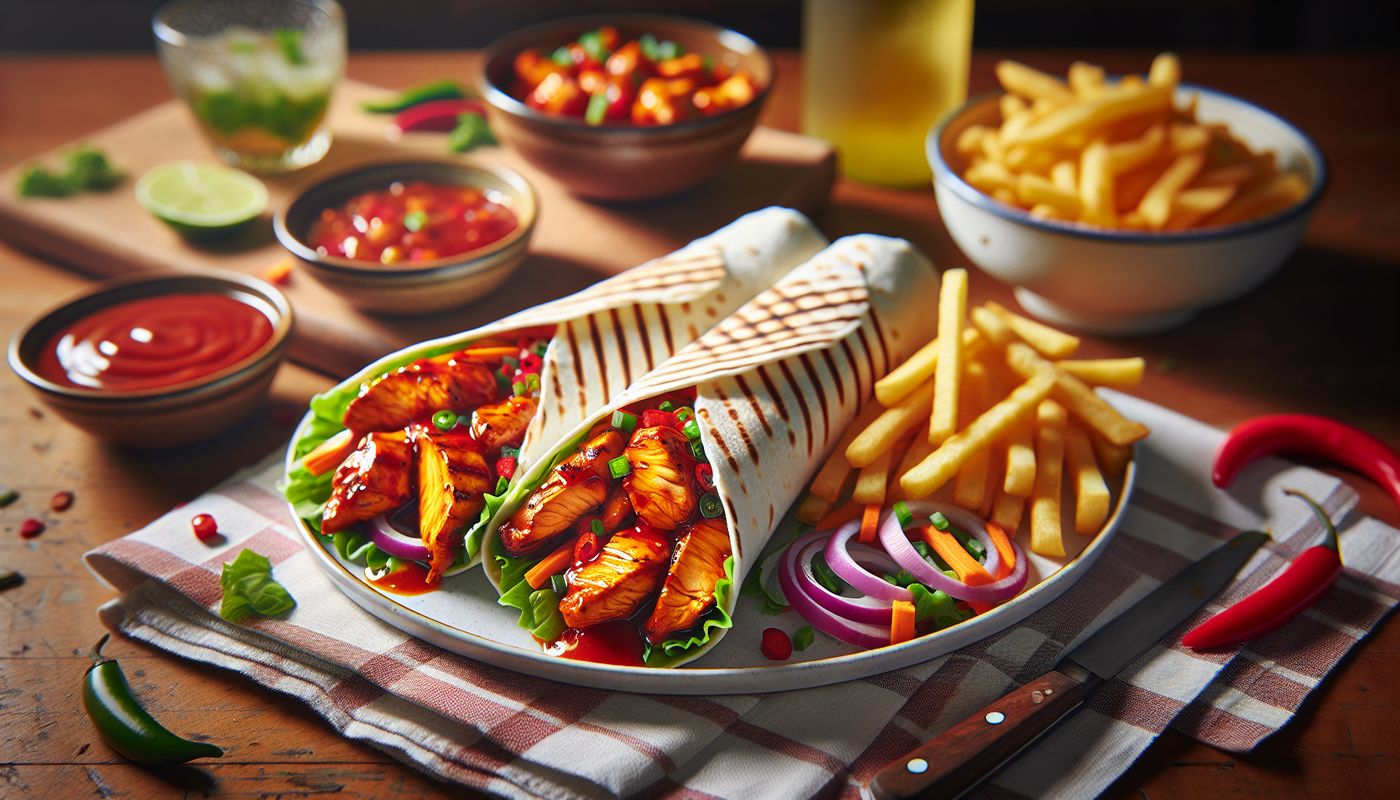 Sweet Chili Chicken Wraps