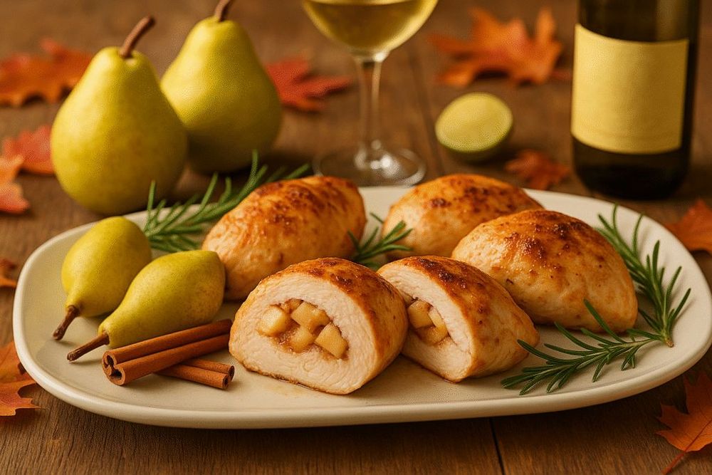 Pear Stuffed Chicken