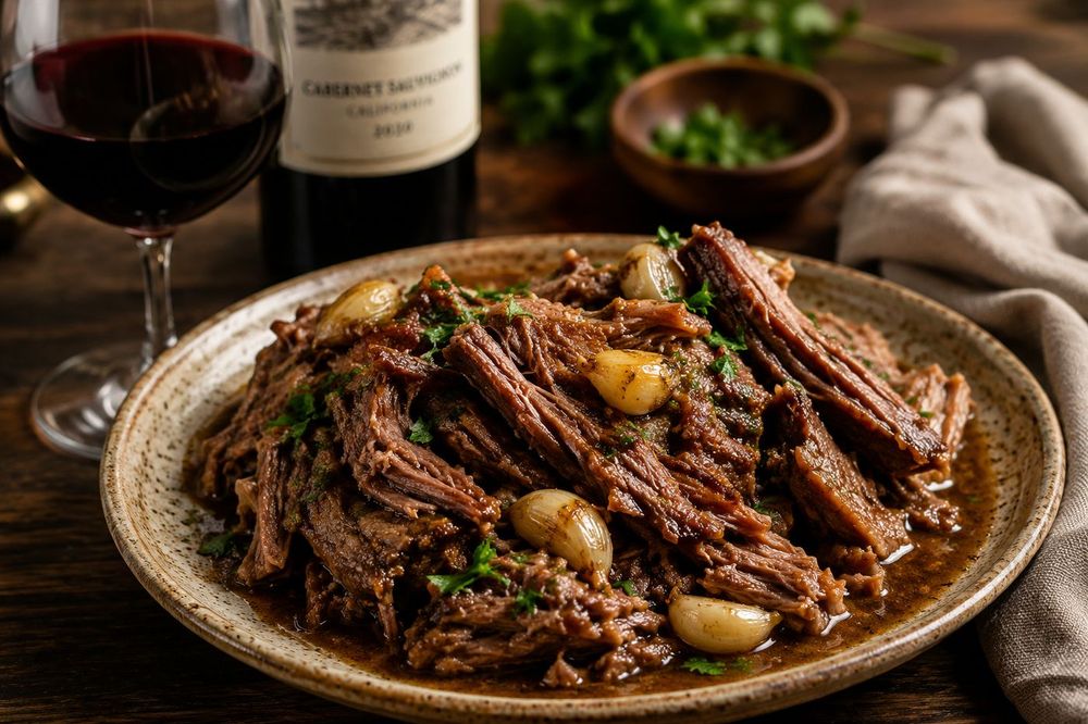 Slow Cooker Garlic Butter Beef