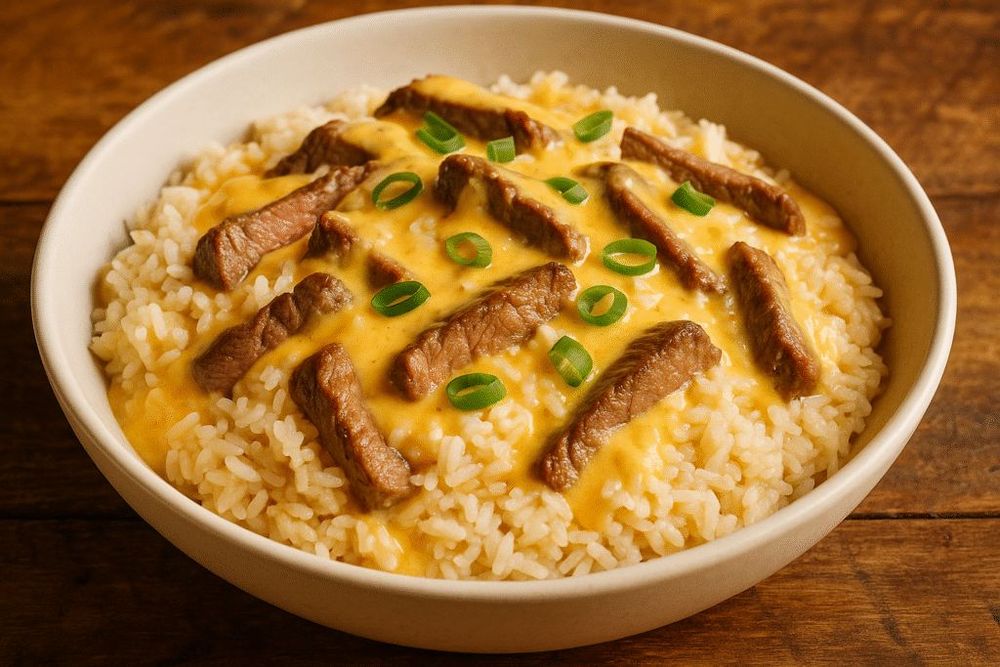 Steak Queso Rice