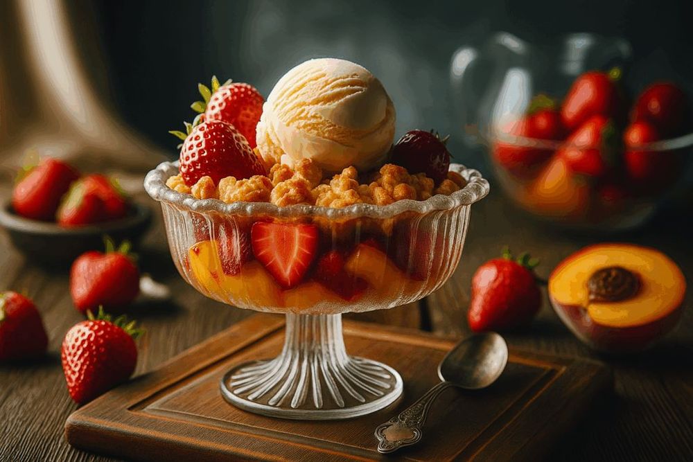 Strawberry Peach Crisp