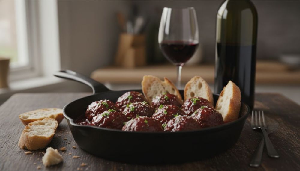 Red Wine Meatballs
