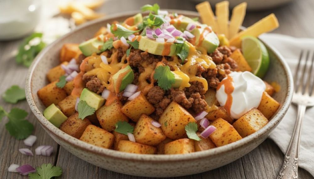 Loaded Potato Taco Bowl