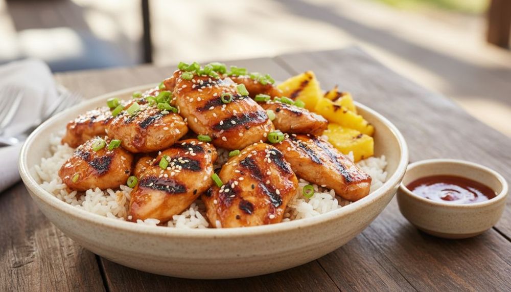 Honey BBQ Chicken Rice