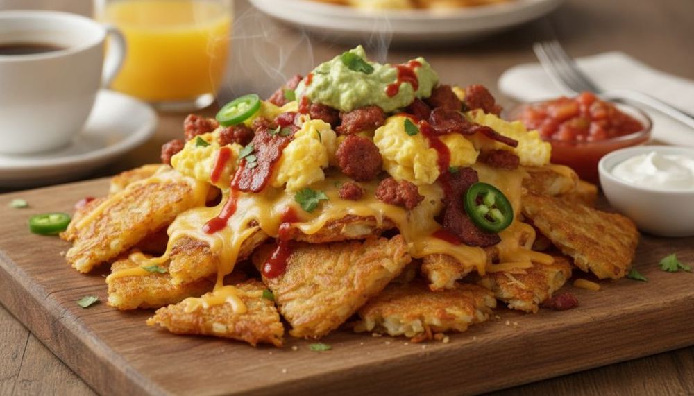 Crispy Hashbrown Breakfast Nachos