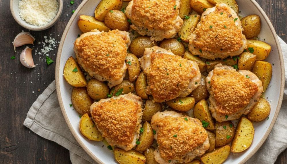 Garlic Parmesan Chicken and Potatoes