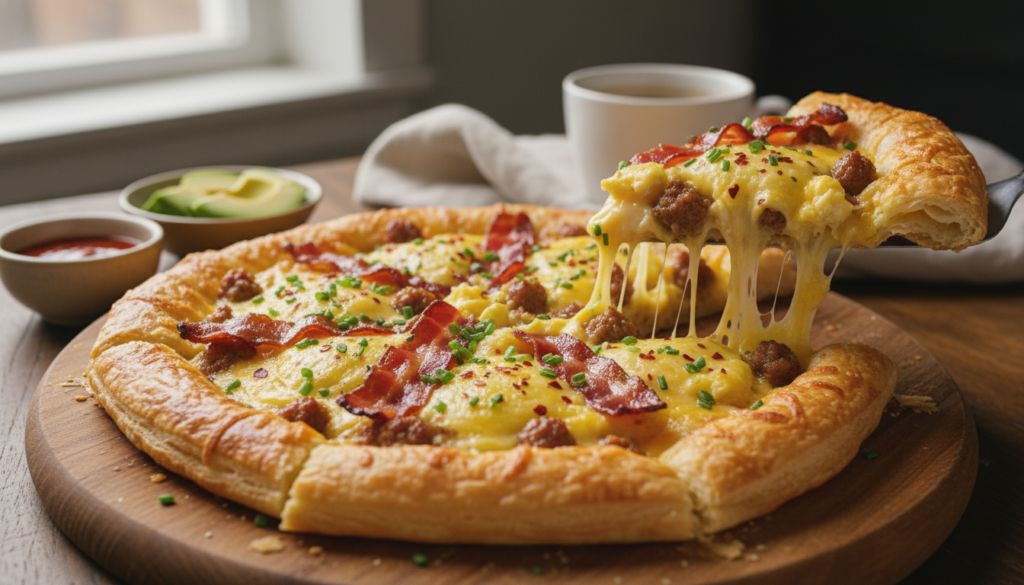 Puff Pastry Breakfast Pizza