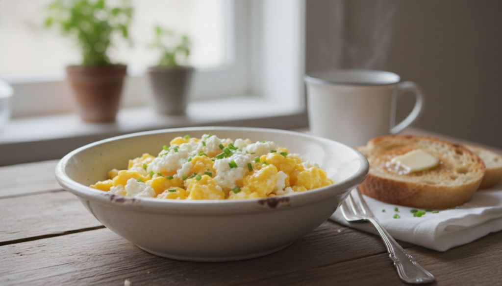 Cottage Cheese Scrambled Eggs