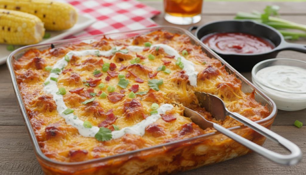 BBQ Ranch Chicken Casserole