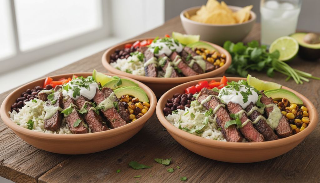 Cilantro Lime Steak Bowls