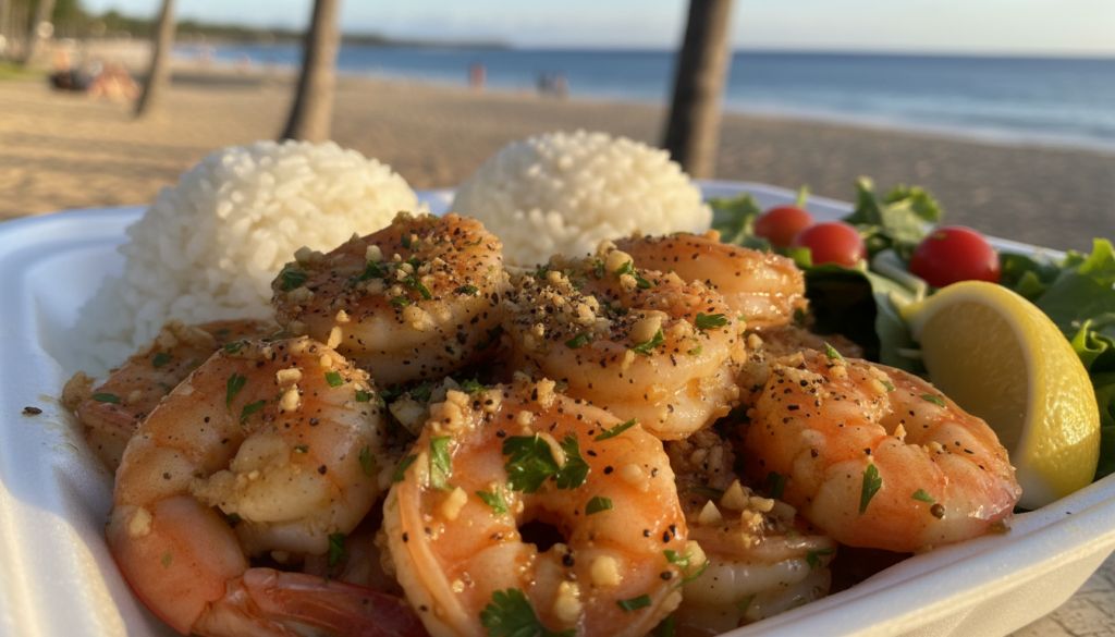 Hawaiian Garlic Shrimp
