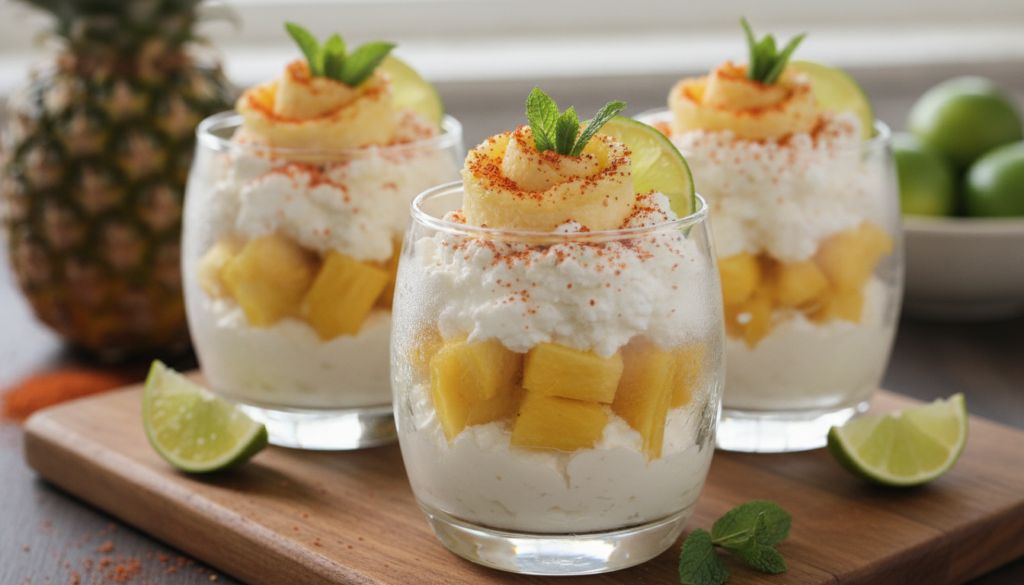 Pineapple Tajín Fruit & Cottage Cheese Cups