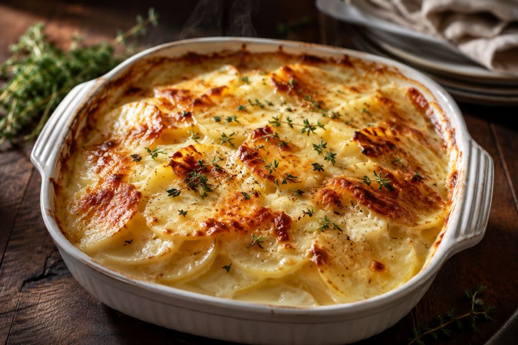 Creamy Gruyere Scalloped Potatoes