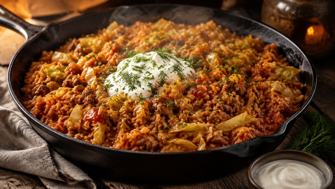 Cabbage Roll Skillet Dinner
