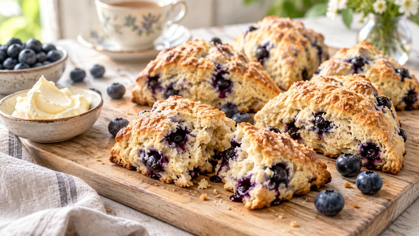 Blueberry Ricotta Scones