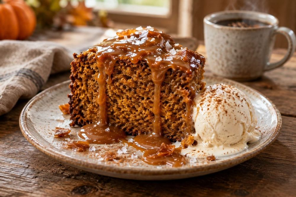 Salted Caramel Pumpkin Cake