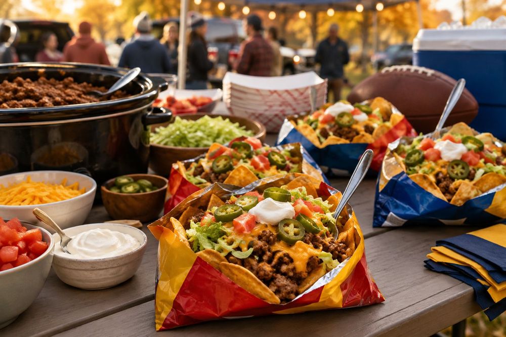 Easy Walking Tacos for Game Day