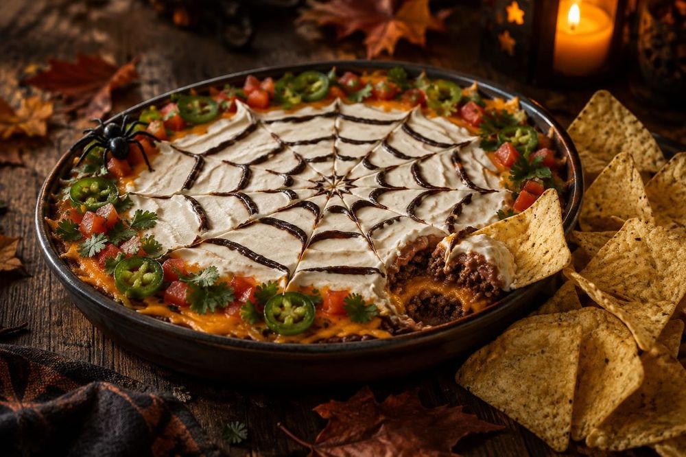 Spider Web Taco Dip