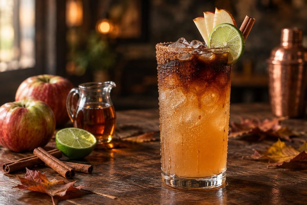 Apple Maple Dark & Stormy Cocktail