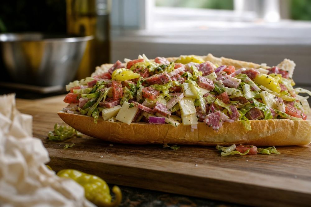 The Viral Grinder Salad Sandwich Taking Over TikTok