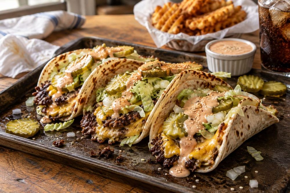 Big Mac Smash Burger Tacos Recipe