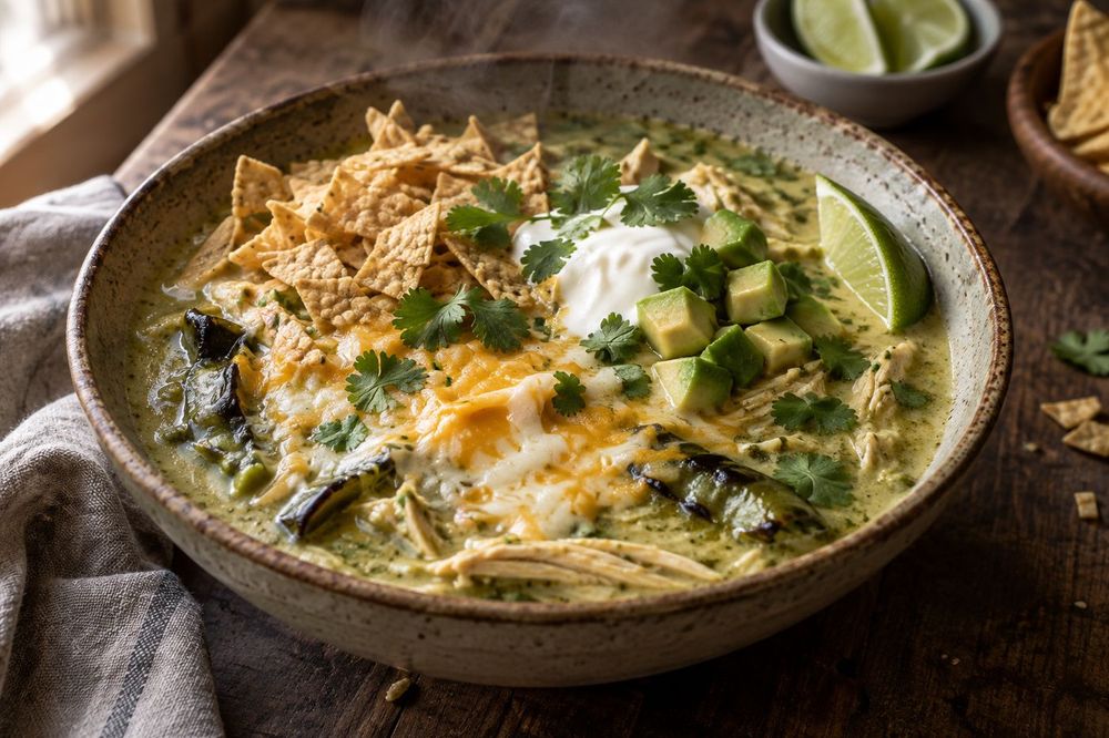 Green Chicken Enchilada Soup