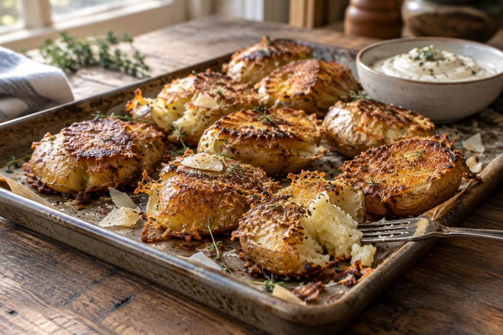 Crunchy Parmesan Potatoes
