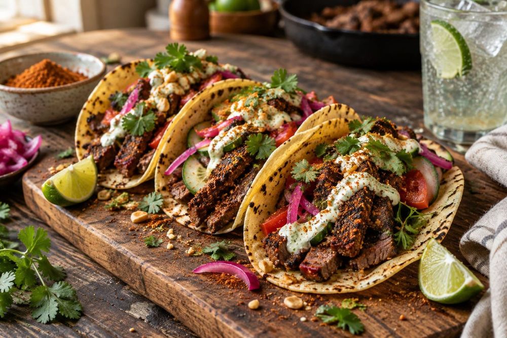 Suya Street Tacos: Nigerian-Spiced Beef Tacos