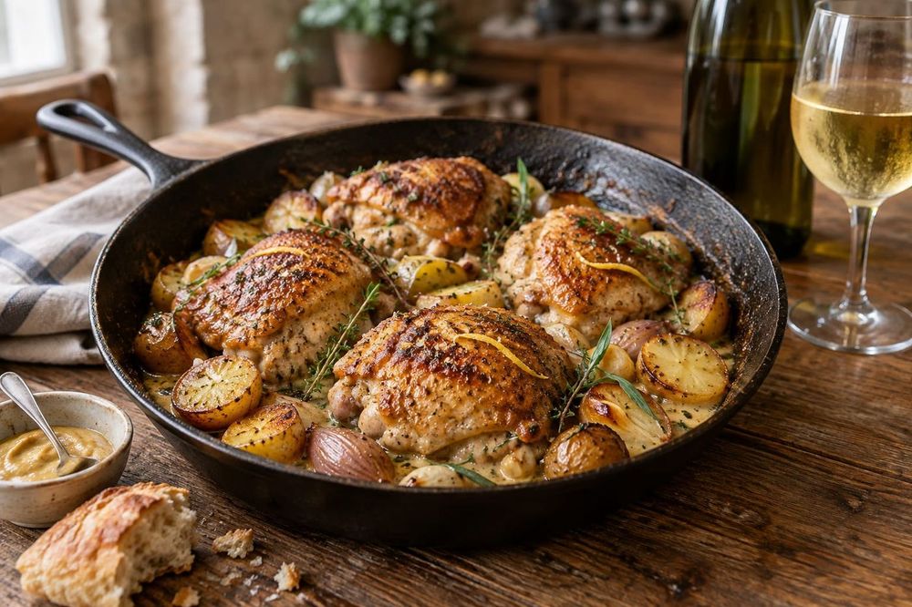 French Style Chicken and Potatoes Wine Pairing