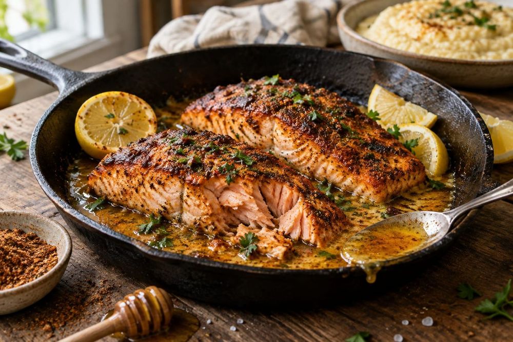 Cajun Honey Butter Salmon