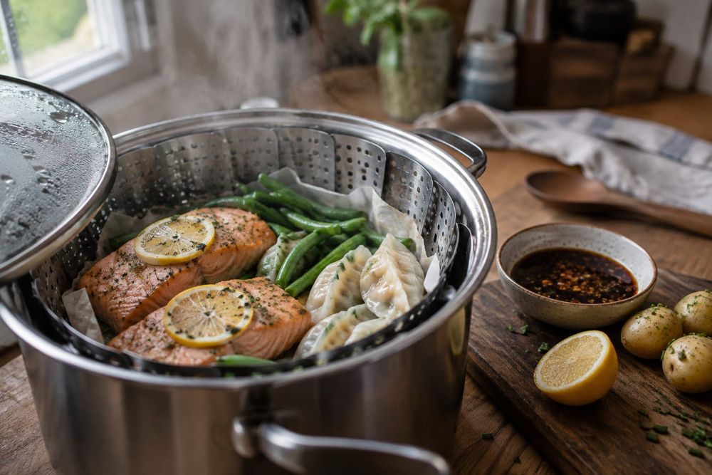 Your Rice Steamer Basket Cooks Five Real Dinners