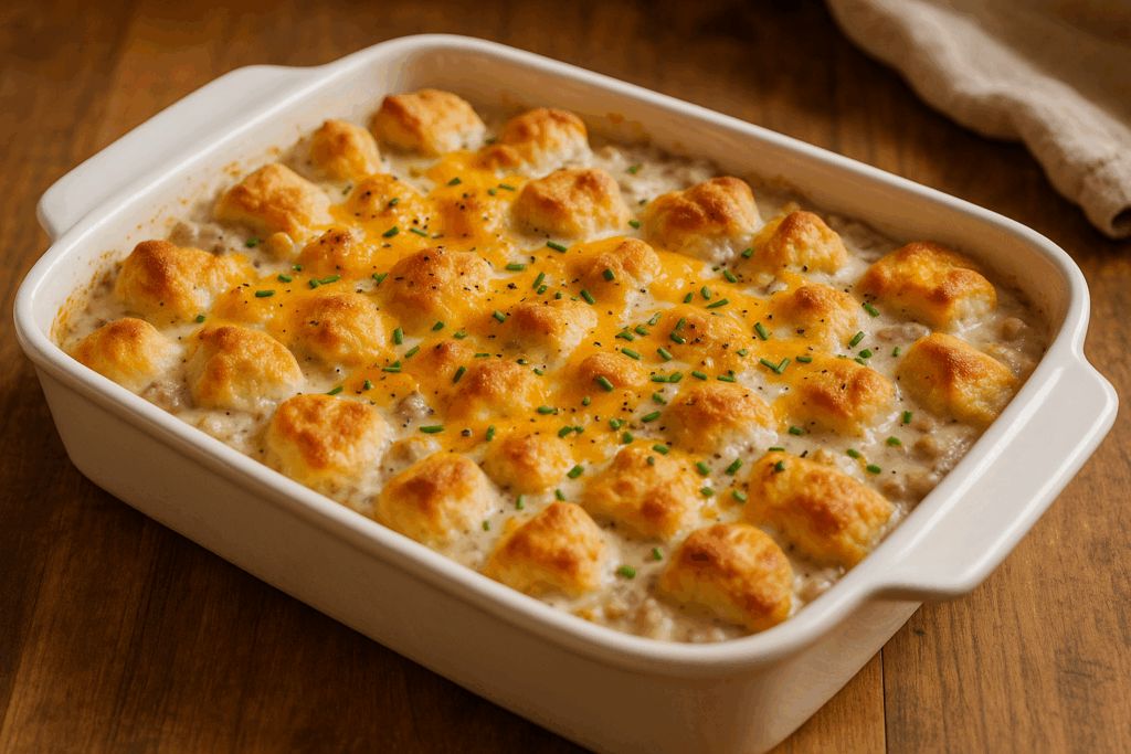 Biscuits and Gravy Casserole