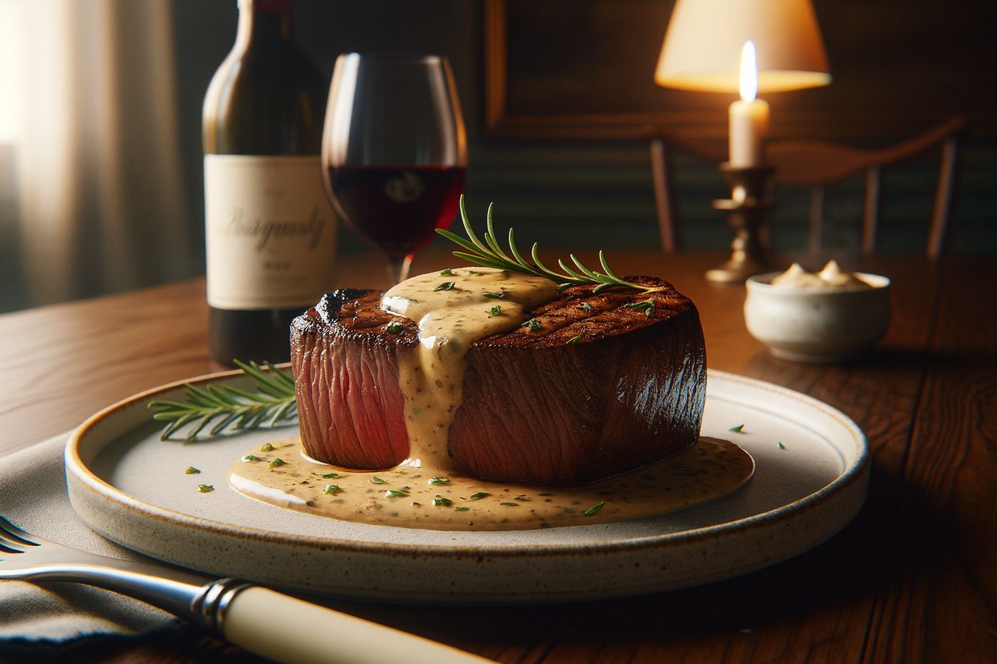 Filet Mignon with Bearnaise Sauce