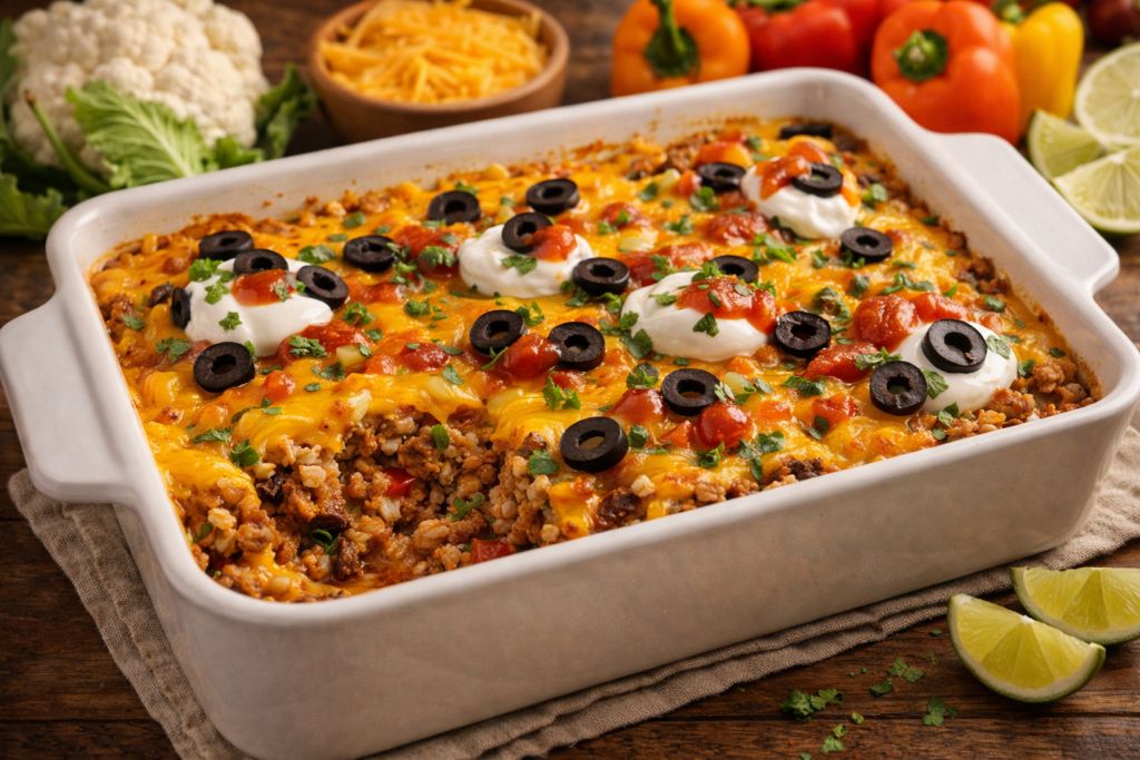 Low Carb Taco Casserole
