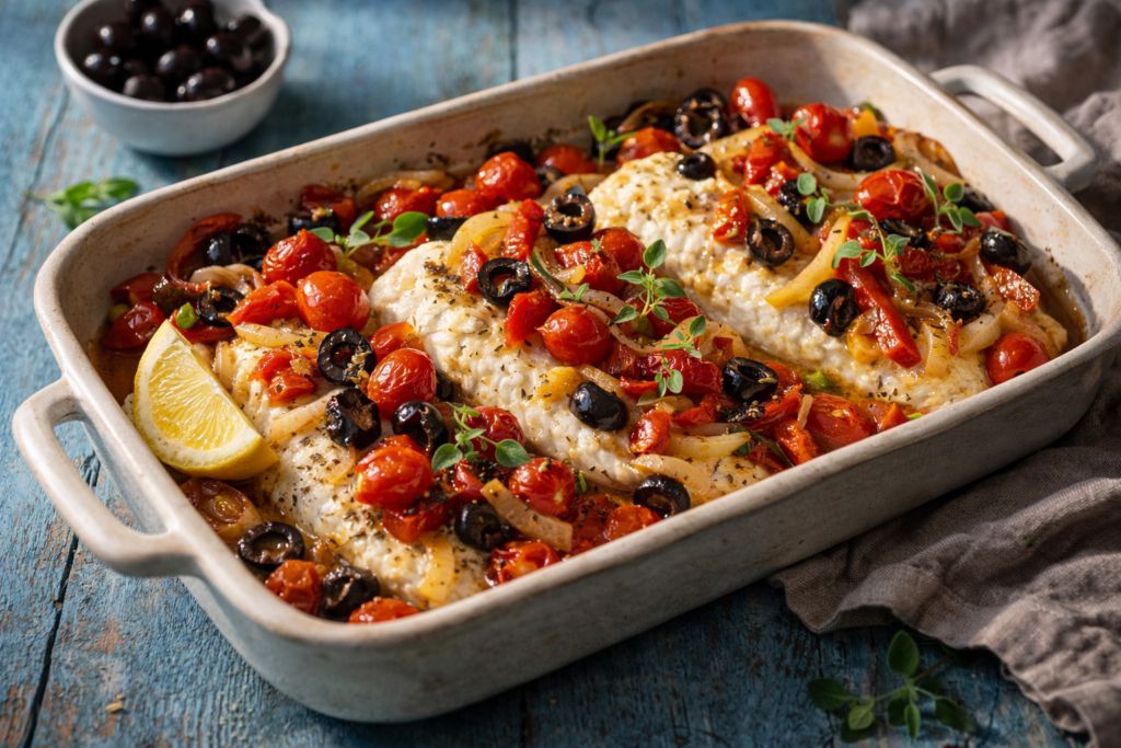 Mediterranean Baked Fish