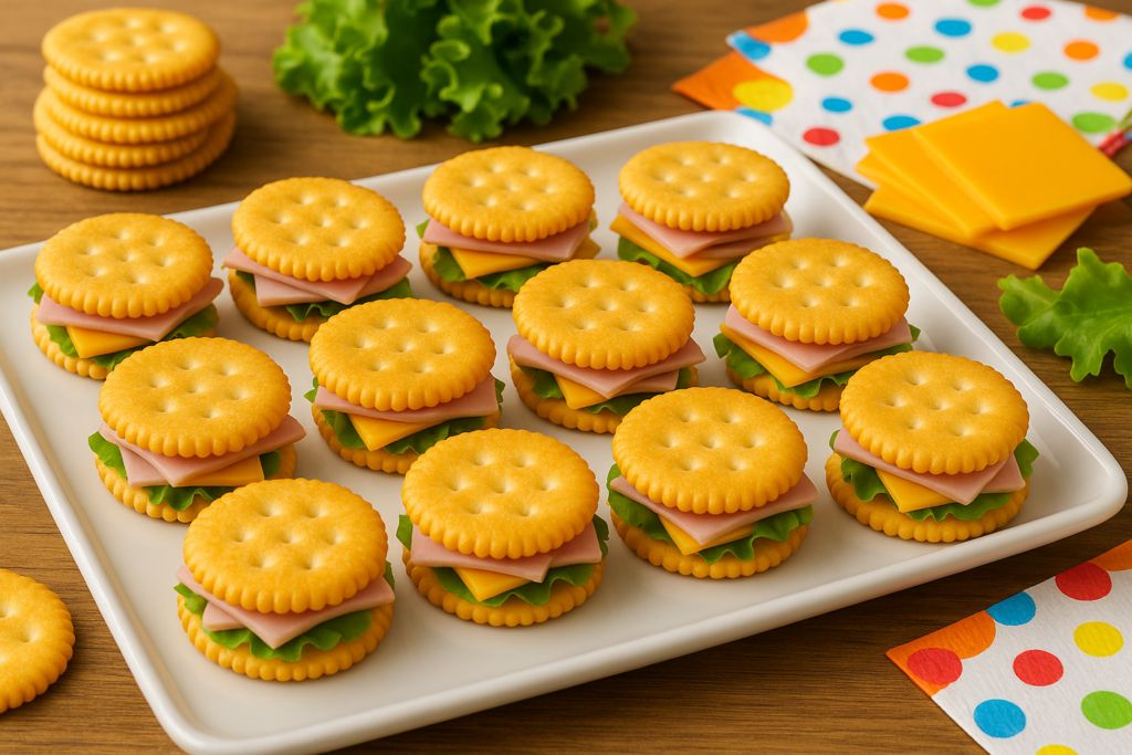 Ritz Cracker Party Sandwiches