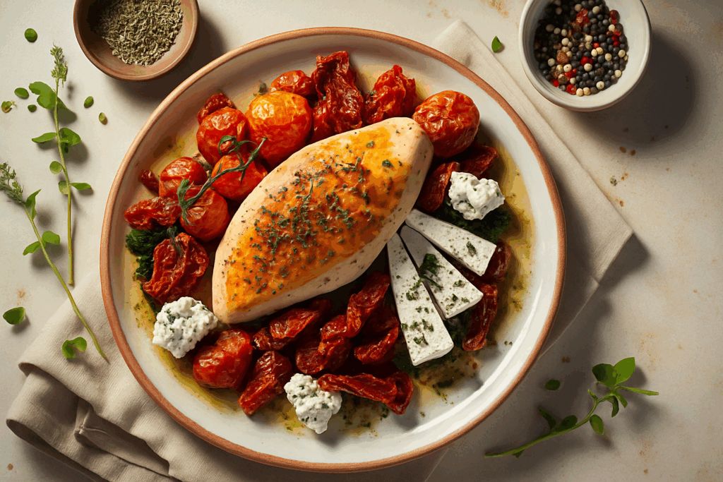 Sun Dried Tomato & Goat Cheese Chicken