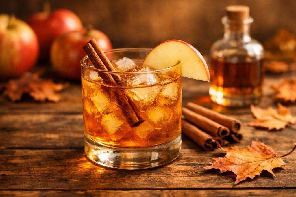 Vanilla Bourbon Cider Cocktail
