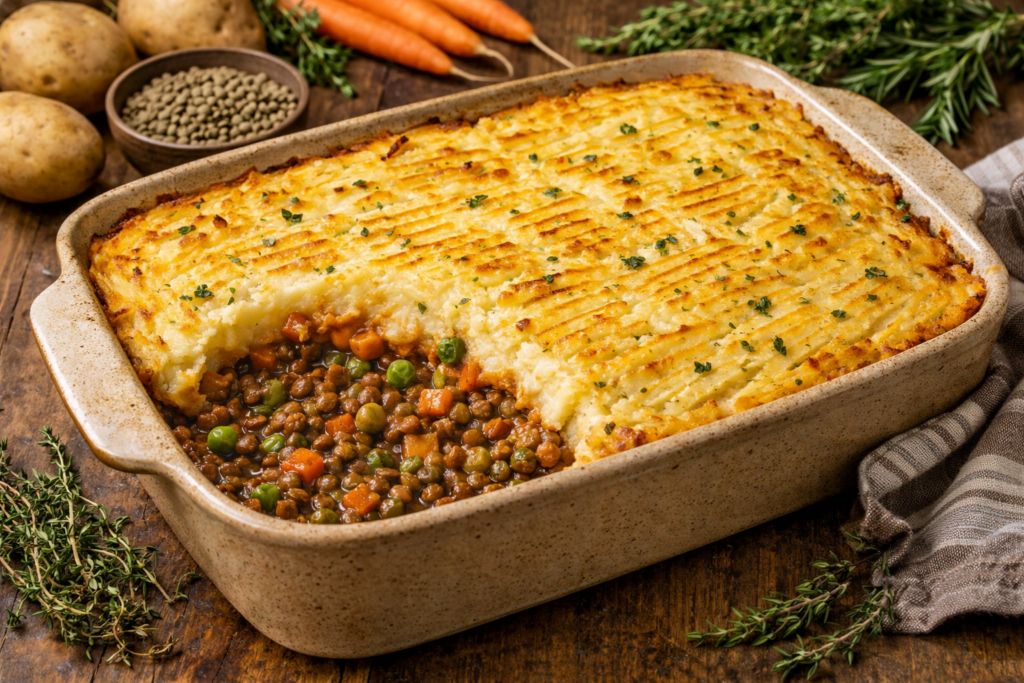 Vegan Lentil Sheperd’s Pie