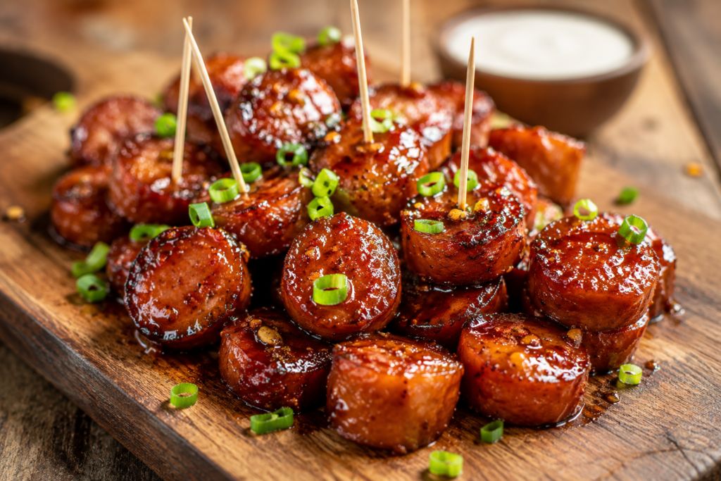 Sweet & Spicy Kielbasa Bites