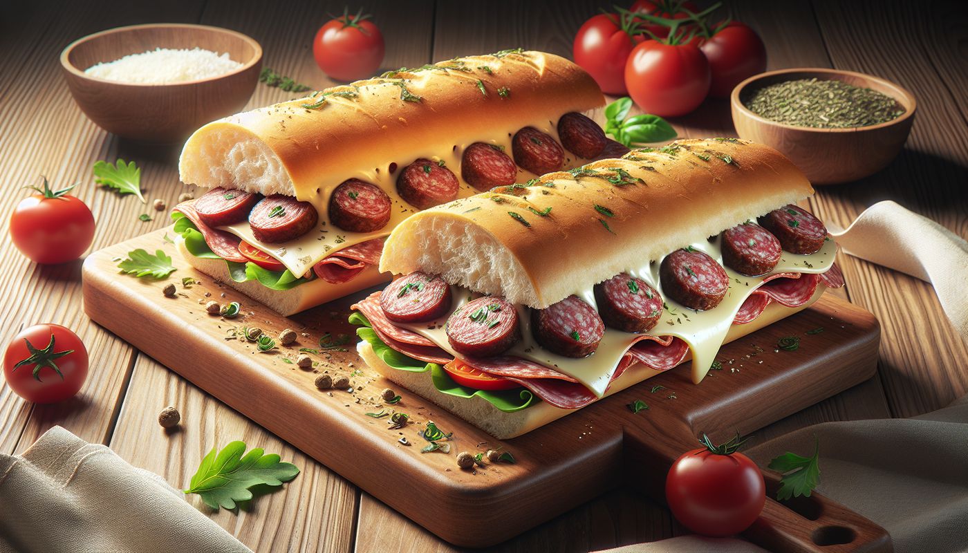 Baked Italian Grinder Sandwiches