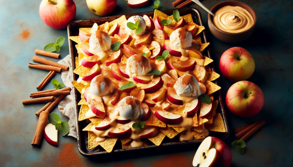 Cinnamon Apple Sheet Pan Nachos
